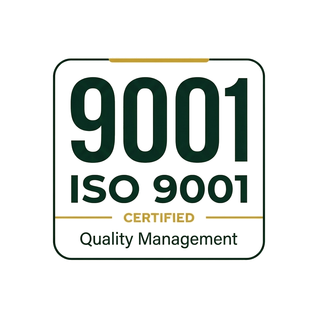 ISO 9001 Certified — Quality Management